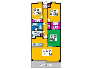 グランソレイユ日本橋の物件間取画像